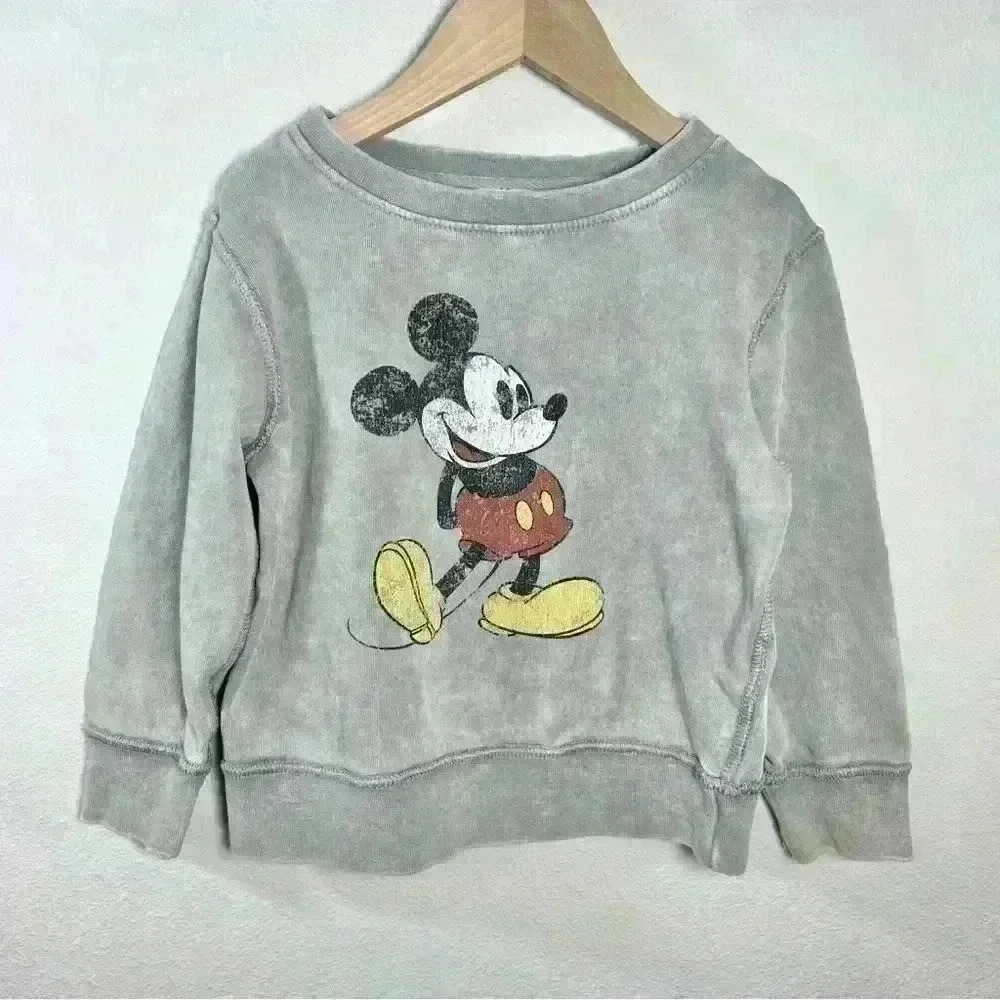 Disney Kids Mickey Mouse Pullover Sweatshirt Size 4